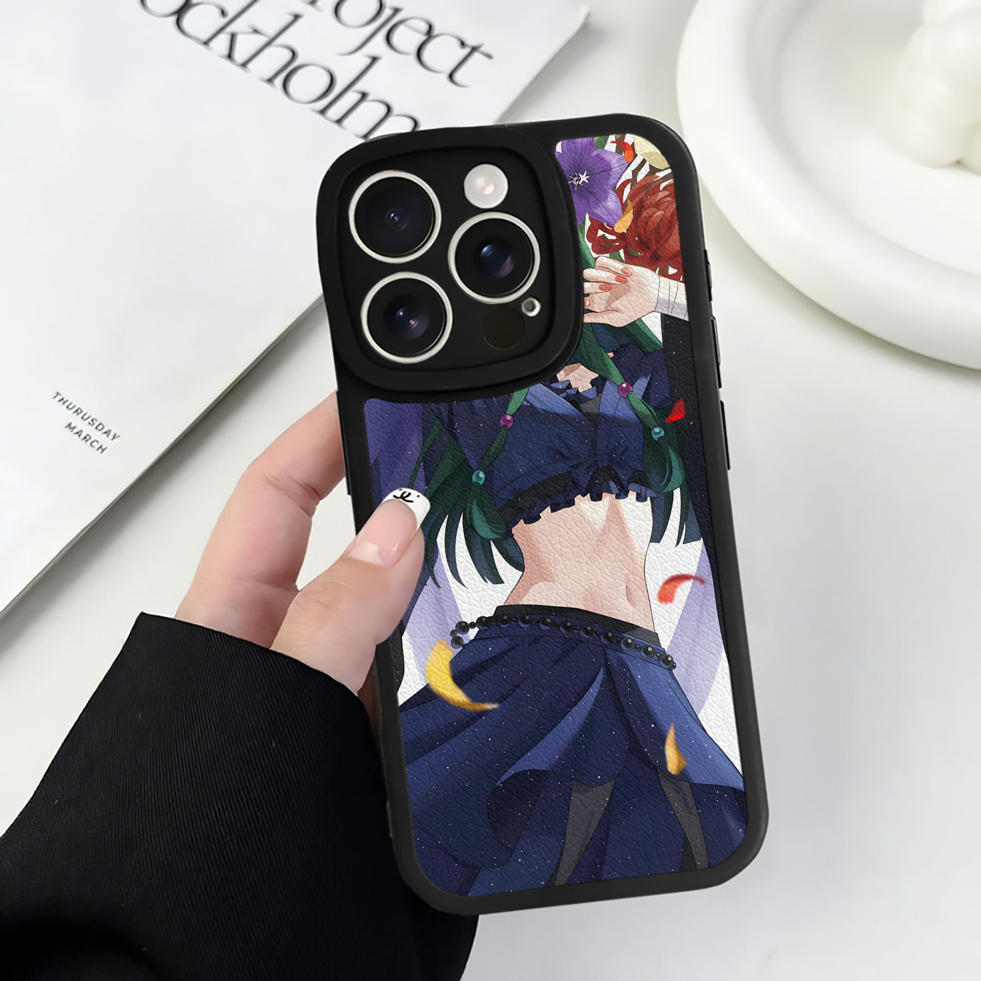 （画像用） 薬屋のひとりごと The Apothecary Diaries 【iPhone 16シリーズ対応】シリコンスマホケース（レザー調） 材質：シリコン